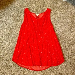 Flowing maternity tank